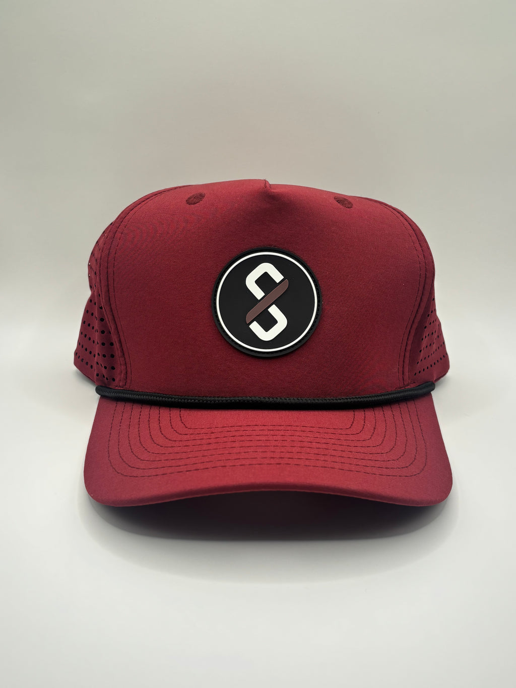 High Crown Performance Rope Hat - Maroon