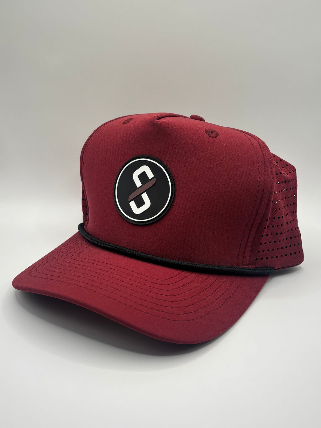 High Crown Performance Rope Hat - Maroon