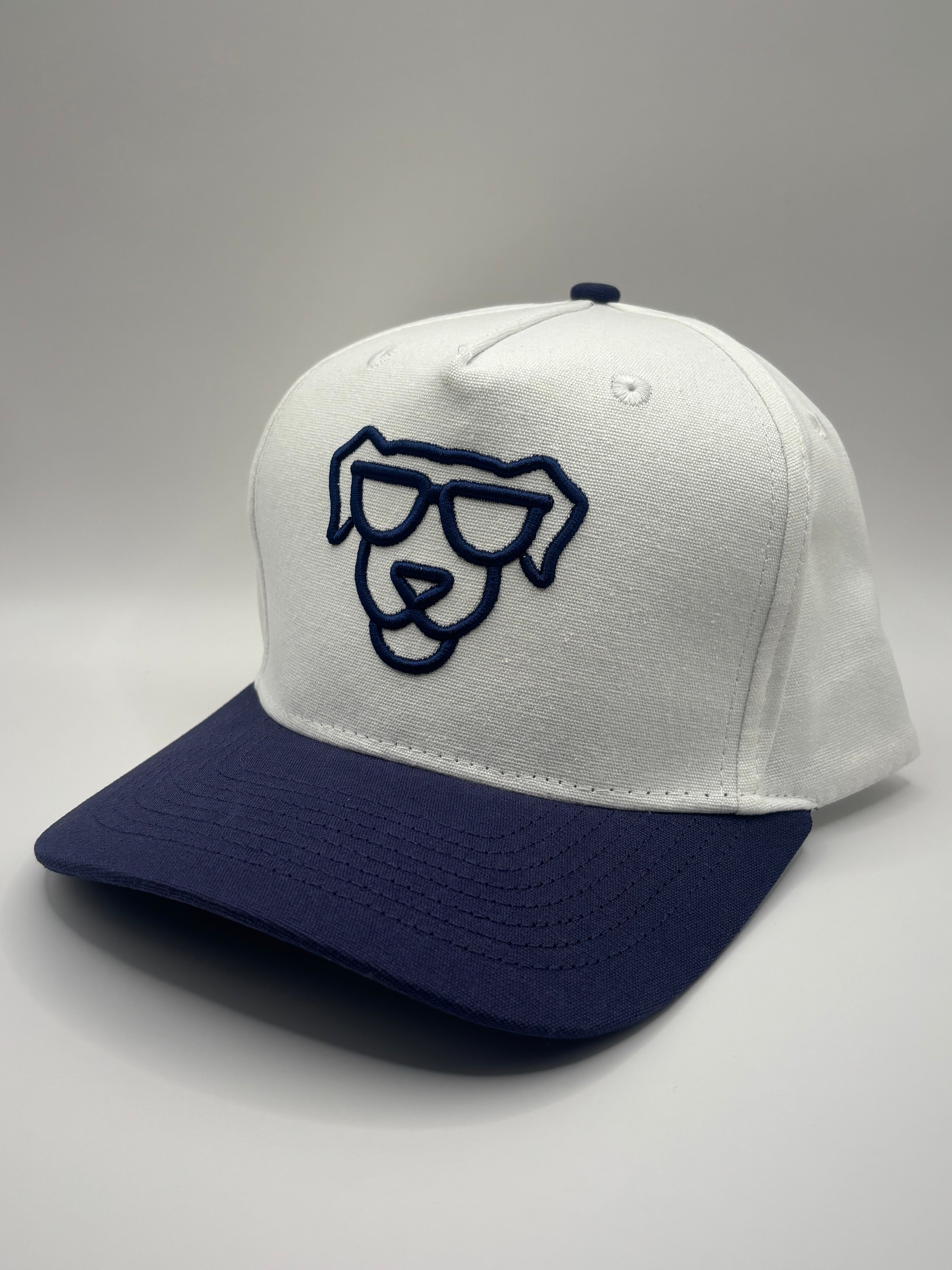 Wally's Hat - White and Navy